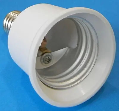 Photo de l’avis officiel: LED POL ORO-ADAPTER-E14/E27 Adaptateur de support de lampe — risque: Brûlures & Choc électrique