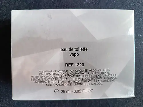 Photo de l’avis officiel: Sergio Soldano Proibito for Lady Eau de toilette — risque: Risque chimique
