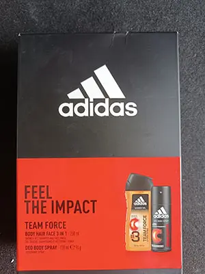 Photo de l’avis officiel: Adidas Team Force Ensemble de beauté — risque: Risque chimique