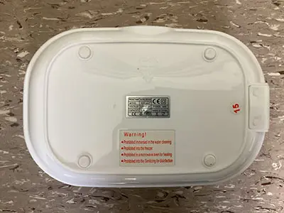 Foto aus der offiziellen Meldung: ERAY Electric Lunch Box Elektrische Lunchbox — Risiko: Elektrischer Schlag