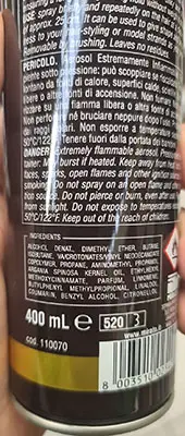 Foto aus der offiziellen Meldung: Splend'or Argan oil hairspray - Shiny effect - Strong hold Haarspray — Risiko: Chemikalie