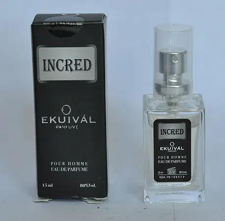 Photo de l’avis officiel: EKUIVAL PARFUME Blu de Charme - Incred - Saw-age - Kostume — risque: Risque chimique
