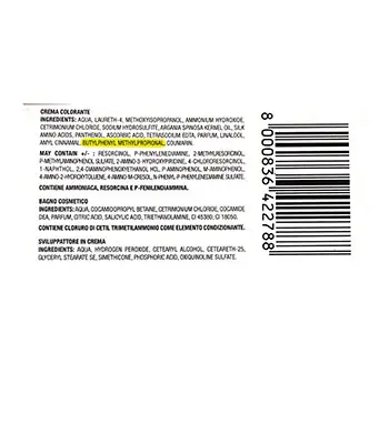 Photo de l’avis officiel: DIKSON POP COLOR Shampoo Colorante in Gel Balsamico Ensemble de teinture pour cheveux — risque: Risque chimique