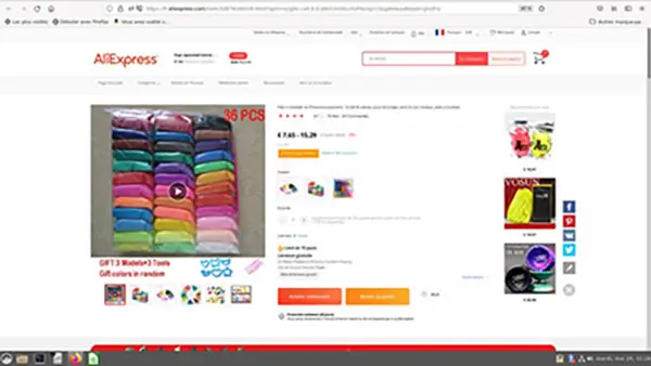 Foto dell’avviso ufficiale: YAYA Pâte à modeler en plasticine polymère 12/24/36 pièces pour bricolage sûre et non toxique Argilla da model — rischio: Rischio chimico