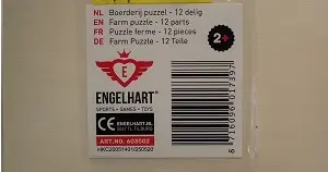 Photo de l’avis officiel: Engelhart Farm puzzle Puzzle en bois — risque: Étouffement