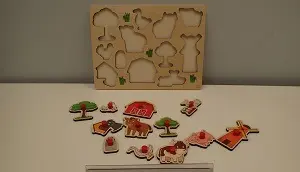 Photo de l’avis officiel: Engelhart Farm puzzle Puzzle en bois — risque: Étouffement