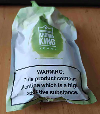 Photo de l’avis officiel: Aroma King AROMA KING JEWEL LEMON MANGO Cigarette électronique jetable — risque: Risque chimique