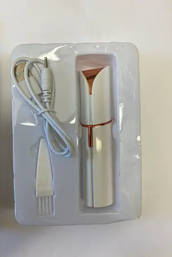 Photo from the official notice: Flawlbss facial hair remover — environment risk