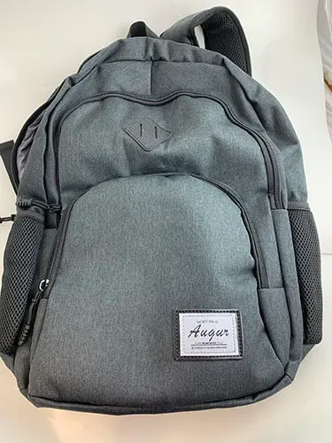 Photo from the official notice: Backpack with USB — environment risk