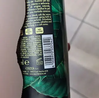 Photo de l’avis officiel: Tesori d'Oriente Bagno Crema - Sandalo del Kashmir e Vetiver Crème de bain — risque: Risque chimique