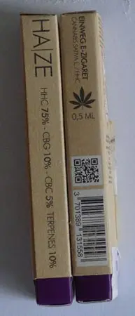 Photo de l’avis officiel: Ypsilos Products BV HAZE ≤250 Puffs Cannabis Sativa L. Cigarette électronique jetable — risque: Risque chimique