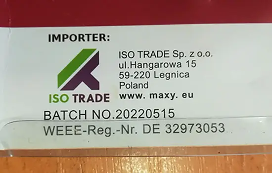 Foto aus der offiziellen Meldung: MALATEC Disc for brush cutters; Blade for brush cutter - 6 blades Aufsatz für Bürstenschneider — Risiko: Verletzungen