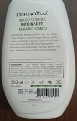 Photo de l’avis officiel: Dermomed Doccia schiuma intrigante Mousse de douche — risque: Risque chimique