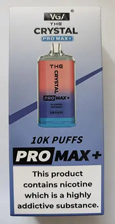 Foto dell’avviso ufficiale: WGA The Crystal PRO MAX+ 10K Puffs WGA The Crystal PRO MAX+ 10K Puffs Sigaretta elettronica usa e getta — rischio: Rischio chimico