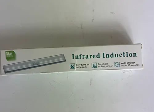Foto do aviso oficial: Infrared Induction Luz do sensor — risco: Ambiente