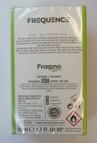 Foto dell’avviso ufficiale: LORIS Frequence Chypre Profumo — rischio: Rischio chimico