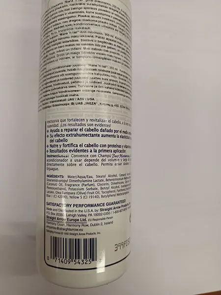 Foto dell’avviso ufficiale: Mane‘n Tail The original Mane‘n Tail Deep Moisturizing Conditioner Balsamo per capelli — rischio: Rischio chimico