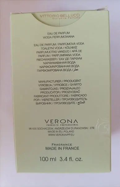 Photo de l’avis officiel: Vittorio Bellucci Essence Vernissage Parfum — risque: Risque chimique