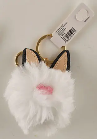 Photo from the official notice: myhome office key ring with soft toy — choking risk