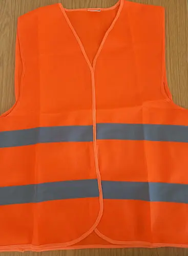 Foto dell’avviso ufficiale: TK Gruppe Warnweste orange Giubbotto di sicurezza — rischio: Lesioni
