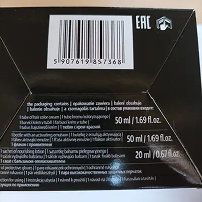 Foto aus der offiziellen Meldung: Revia Verona Revia Natur Color&amp;Shine - No1 Platinum Blonde Haarfärbemittel — Risiko: Chemikalie