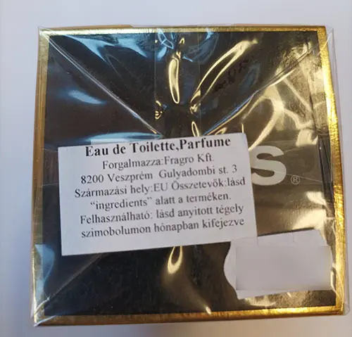 Photo de l’avis officiel: Bi es Lady Secret Fame Parfum — risque: Risque chimique