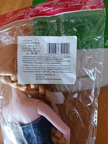 Photo de l’avis officiel: LALECZKA Poupée en plastique — risque: Risque chimique