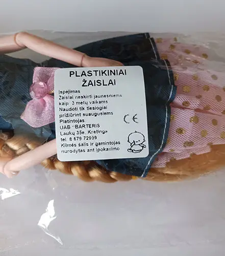 Photo de l’avis officiel: LALECZKA Poupée en plastique — risque: Risque chimique