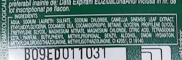 Photo from the official notice: Malizia Sapone liquido con antibatterico tè verde e menta -  Sapone liquido nutriente crema di latte liquid so — chemical risk