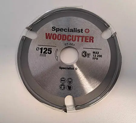 Photo de l’avis officiel: Specialist Woodcutter Lame de scie circulaire pour broyeurs d’angle — risque: Coupures & Blessures