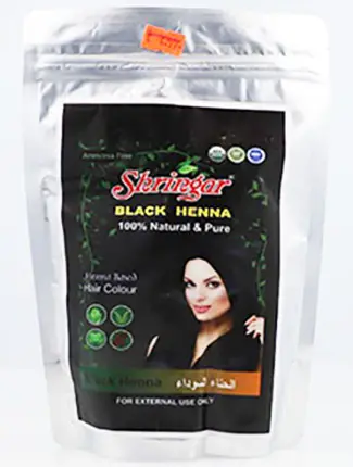 Foto dell’avviso ufficiale: Shringar Black Henna Henna Based Hair Colour Tintura per capelli — rischio: Rischio chimico