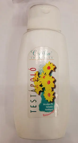 Foto aus der offiziellen Meldung: Cecília Cosmetics Testápoló Körömvirágos/ CALENDULA Body lotion Körperlotion — Risiko: Chemikalie