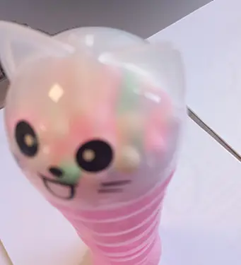 Photo from the official notice: Tengda PLASTILINĂ toy slime with small balls — choking risk