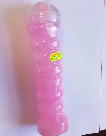 Photo from the official notice: Tengda PLASTILINĂ toy slime with small balls — choking risk