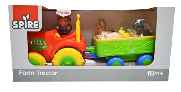 Foto aus der offiziellen Meldung: SPIRE Farm Tractor Spielzeugtraktor — Risiko: Ersticken