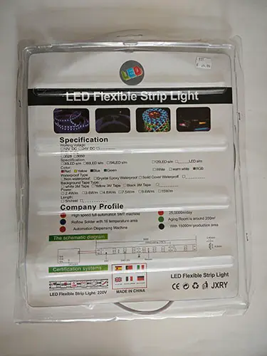 Photo de l’avis officiel: Flexible Strip Light Chaîne d’éclairage LED — risque: Choc électrique
