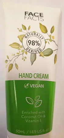 Photo de l’avis officiel: Face Facts Face Facts Hand Cream Crème pour les mains — risque: Risque chimique