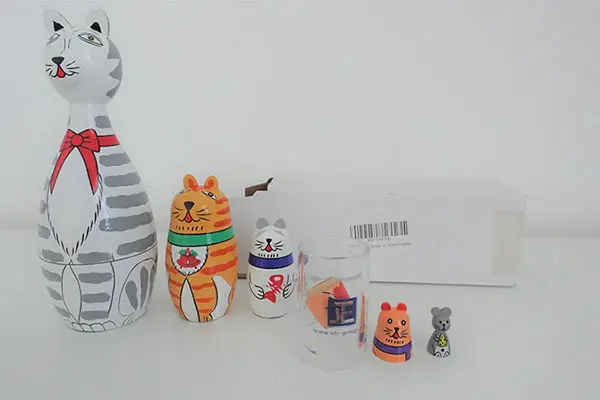 Photo from the official notice: XUBX Matroschka aus Holz, Matrjoschka Russian Nesting Dolls, Stapel Puppe Spielzeug, etc. ... nesting doll set — choking risk