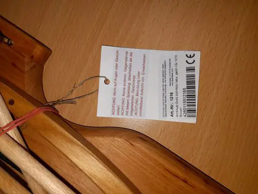 Foto do aviso oficial: BestSaller Armbrust groß Vollholz natur, geölt Besta do brinquedo — risco: Engasgamento
