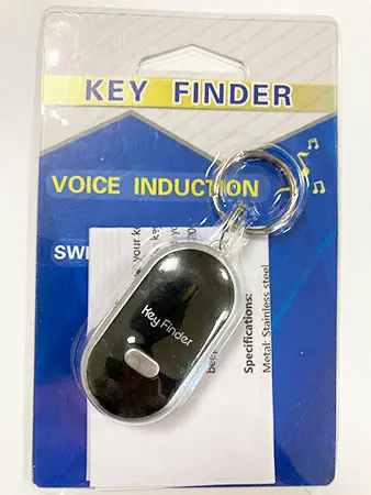 Photo from the official notice: Key finder — environment risk