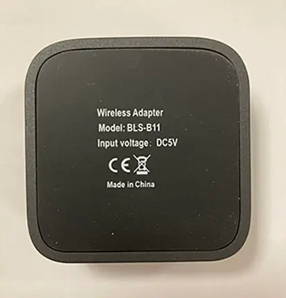 Photo from the official notice: NFC Desktop Bluetooth Receiver — environment risk
