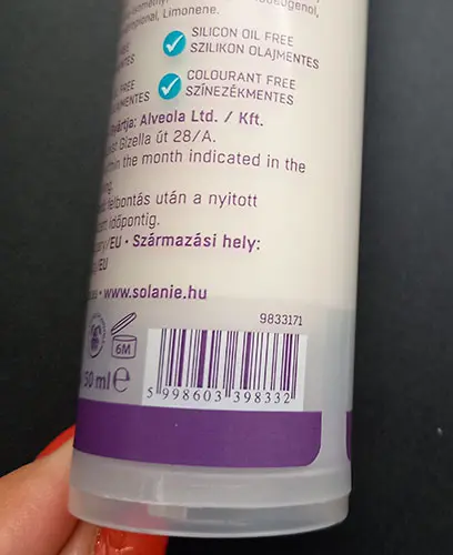 Zdjęcie z oficjalnego zgłoszenia: Solanie Grape hyaluron to complex eye contour cream Krem do konturu oczu — ryzyko: Chemiczne