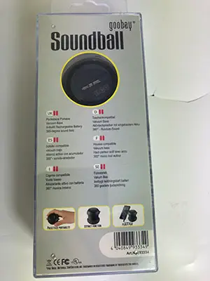 Foto do aviso oficial: Goobay Sound Boll Mobile Speaker Altifalante móvel — risco: Ambiente