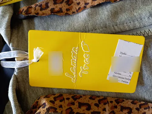 Photo de l’avis officiel: Lemon Tree Lemon Tree Survêtement — risque: Blessures & Etranglement