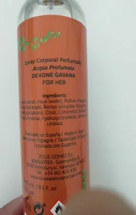 Foto dell’avviso ufficiale: Laura Rossi DEVONE GAVANA Profumo — rischio: Rischio chimico