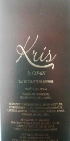 Photo de l’avis officiel: Comin parfum Kris — risque: Risque chimique (A12/02866/23)