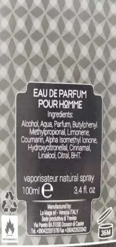 Photo de l’avis officiel: QUEEN FLOWERET OLD'S FORCE Parfum — risque: Risque chimique