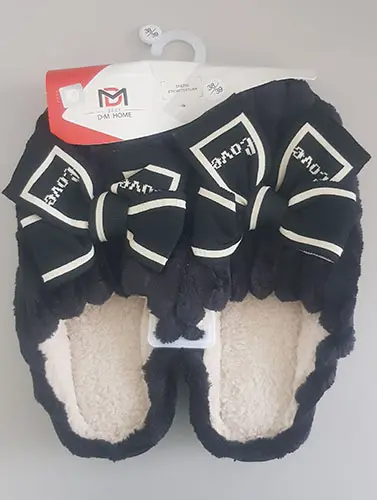 Photo de l’avis officiel: DUE MELE DM home Chaussons — risque: Risque chimique