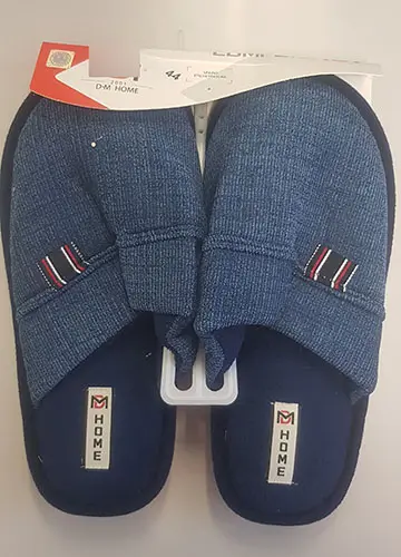 Photo de l’avis officiel: DUE MELE D.M  Home Chaussons — risque: Risque chimique