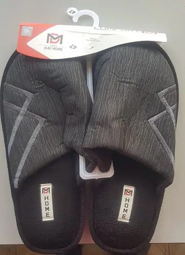 Photo de l’avis officiel: DUE MELE D.M  Home Chaussons — risque: Risque chimique